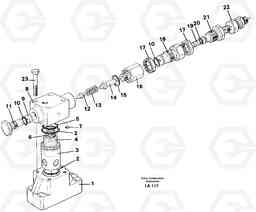 43781 Pressure limiting valve EW150C SER NO 689-, Volvo Construction Equipment