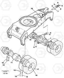 41917 Planet axles with fitting parts EW150C SER NO 689-, Volvo Construction Equipment
