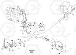 89142 Hydraulic system, return lines EW150C SER NO 689-, Volvo Construction Equipment