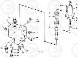 44136 Hose rupture valve, knuckle cylinder EW150C SER NO 689-, Volvo Construction Equipment