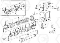12572 Hydraulic cylinder, quick attachment EW150C SER NO 689-, Volvo Construction Equipment