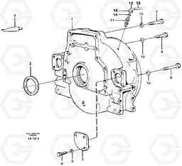 14014 Flywheel housing EC450 SER NO 1782-1909, Volvo Construction Equipment
