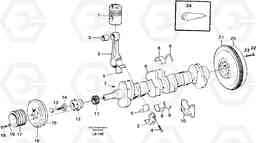 28083 Crankshaft and related parts EC450 SER NO 1782-1909, Volvo Construction Equipment