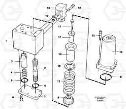 97953 Hose rupture valve, boom cylinder EC450 SER NO 1782-1909, Volvo Construction Equipment