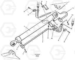 33760 Cylinder hydraulics, handling dipper arm 4.37m EC450 SER NO 1782-1909, Volvo Construction Equipment