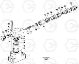 37832 Pressure limiting valve, slewing EC450 SER NO 1782-1909, Volvo Construction Equipment