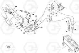 67221 Hydraulic system, dipperarm EC450 SER NO 1782-1909, Volvo Construction Equipment