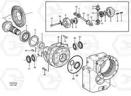 26518 Rear axle, Differential EW160 SER NO 1001-1912, Volvo Construction Equipment