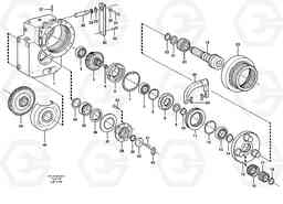 23004 Rear axle, Gear and axle EW160 SER NO 1001-1912, Volvo Construction Equipment