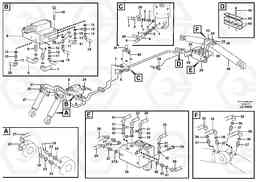 106670 Hydraulic system for dozer blade/support undercarriage EW160 SER NO 1001-1912, Volvo Construction Equipment