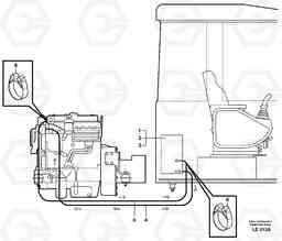 83568 Cab heater with fitting parts EC160 SER NO 1001-, Volvo Construction Equipment
