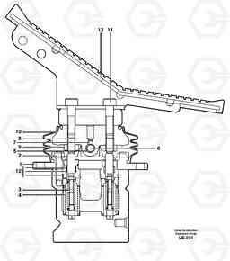 8861 Pedal valve EC160 SER NO 1001-, Volvo Construction Equipment
