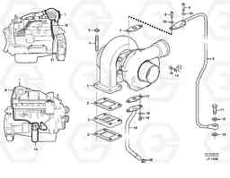53669 Turbocharger with fitting parts EW200 SER NO 3175-, Volvo Construction Equipment