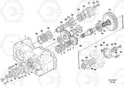 37136 Gear box EW200 SER NO 3175-, Volvo Construction Equipment