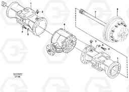 30394 Axle beam Rear EW200 SER NO 3175-, Volvo Construction Equipment