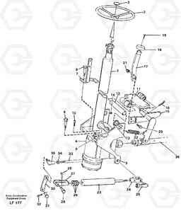 27486 Adjustable steering column EW200 SER NO 3175-, Volvo Construction Equipment