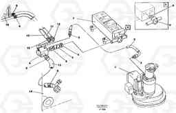 39663 Hydraulic system, return lines EW200 SER NO 3175-, Volvo Construction Equipment