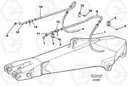 14363 Hammer hydraulics for dipper arm incl. shut-offcocks. EC200 SER NO 2760-, Volvo Construction Equipment