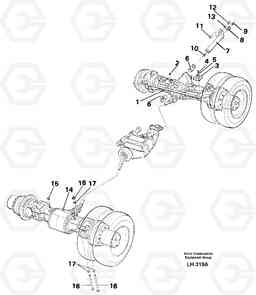 38983 Planet axles with fitting parts EW230B SER NO 1736-, Volvo Construction Equipment