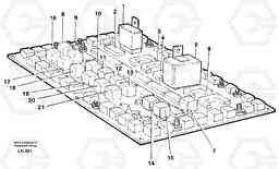 105397 Electrical distribution unit, relay EW230B SER NO 1736-, Volvo Construction Equipment