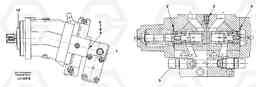 67155 Hydraulic motor, transport. EW230B SER NO 1736-, Volvo Construction Equipment