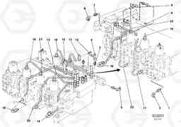 1365 Main valve block, tubes and fittings EC230B SER NO 5252-, Volvo Construction Equipment