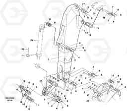 64196 Backhoe dipper arm 3.35m EC230B SER NO 5252-, Volvo Construction Equipment