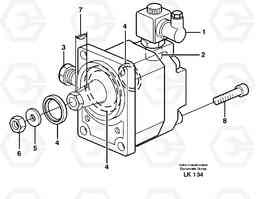 31026 Hydraulic motor EW140 SER NO 1001-1487, Volvo Construction Equipment