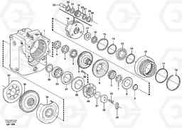 9674 Rear axle, Gear and axle EW140B, Volvo Construction Equipment