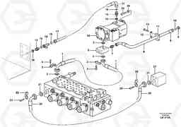 105961 Hydraulic system, feed line EW140 SER NO 1001-1487, Volvo Construction Equipment