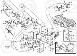 91439 Hydraulic system, boom EW140 SER NO 1001-1487, Volvo Construction Equipment