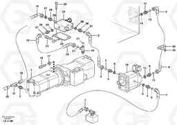 104616 Hydraulic system, cooler EW140 SER NO 1001-1487, Volvo Construction Equipment