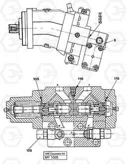 66230 Hydraulic motor with brake valve EW230 ?KERMAN ?KERMAN EW230 SER NO - 1447, Volvo Construction Equipment