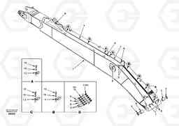 31681 Boom and grease piping, super long EC240, Volvo Construction Equipment