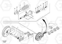 41803 Front idler, spring package EC140, Volvo Construction Equipment