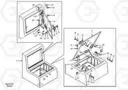 7705 Tool box, cowl EC140, Volvo Construction Equipment