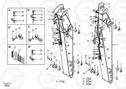 78252 Dipper arm and grease piping with piping seat EC460, Volvo Construction Equipment