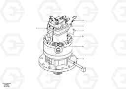 19373 Swing motor with mounting parts EW170 & EW180 SER NO 3031-, Volvo Construction Equipment