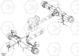 48277 Front and rear axle mounting EW170 & EW180 SER NO 3031-, Volvo Construction Equipment