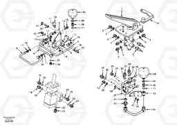 47893 Hydraulic system, upper brake line EW170 & EW180 SER NO 3031-, Volvo Construction Equipment