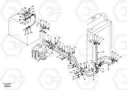 77195 Hydraulic system, hydraulic tank to hydraulic oil cooler EW170 & EW180 SER NO 3031-, Volvo Construction Equipment
