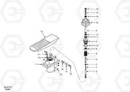 13785 Remote control valve pedal, travel motor EW170 & EW180 SER NO 3031-, Volvo Construction Equipment