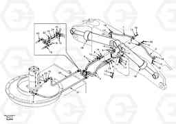1078 Working hydraulic, rear outrigger EW170 & EW180 SER NO 3031-, Volvo Construction Equipment