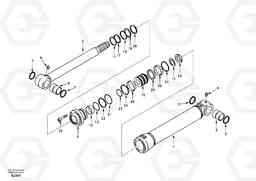 31910 Stabiliser cylinder EW170 & EW180 SER NO 3031-, Volvo Construction Equipment
