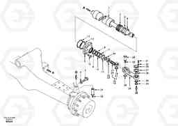 33733 Steering cylinder EW170 SER NO 3031-, Volvo Construction Equipment
