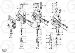 72038 Main control valve, inlet and boom and boom swing EC55 SER NO 5001-, Volvo Construction Equipment