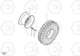 58929 Wheel and tire EW55 SER NO 5630-, Volvo Construction Equipment