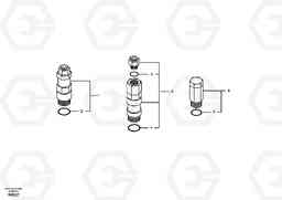 11863 Main control valve, boom and bucket and travel Rh EW55 SER NO 5630-, Volvo Construction Equipment