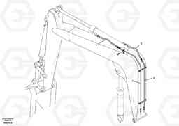 9248 Working hydraulic, dipper arm EW55 SER NO 5630-, Volvo Construction Equipment