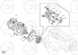 29250 Pump gearbox with assembling parts EC150, Volvo Construction Equipment